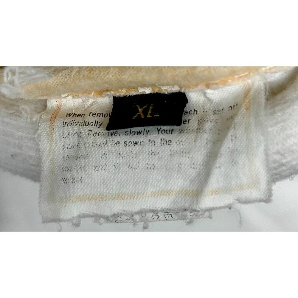 Vintage Girl’s Obermeyer Ski Mittens XL Leather Palm Gloves Off White